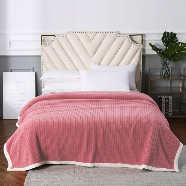 Buy Idyllic Snigu Red Polyester Blanket Blankets from Vaaree