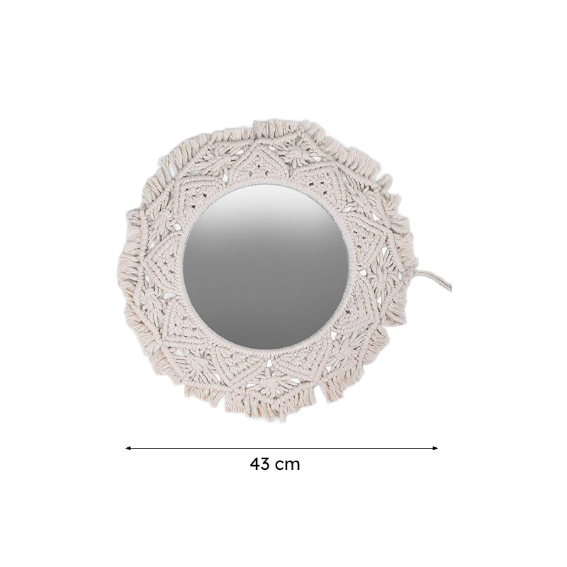 Tiburo Macrame Wall Mirror - 5