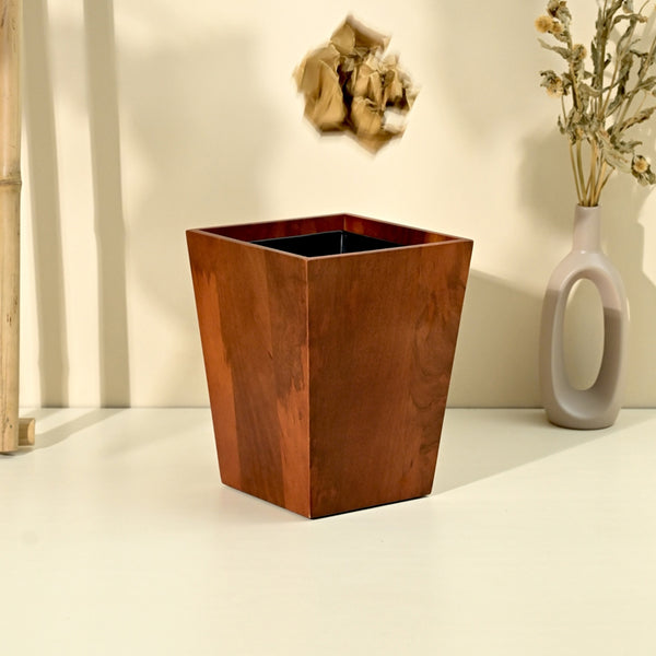 Buy Chara Wooden Dustbin Dustbin from Vaaree