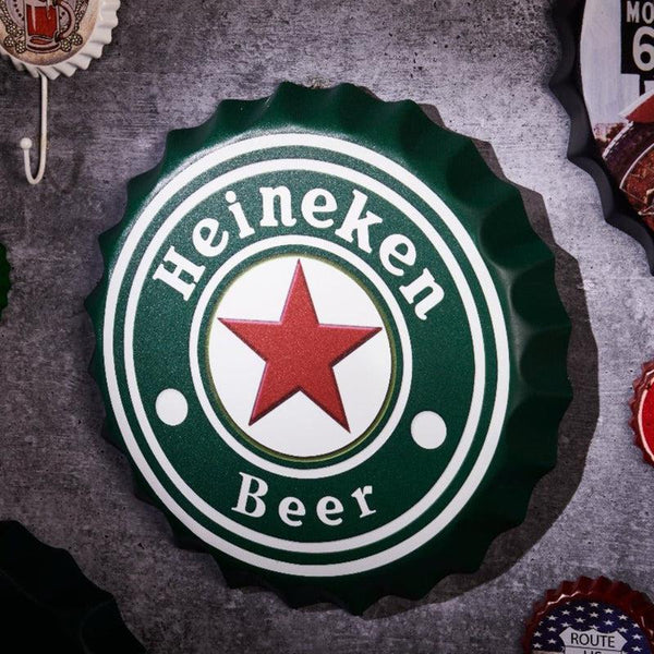 Buy Heineken Beer Bottle Cap Wall Accent Wall Accents from Vaaree