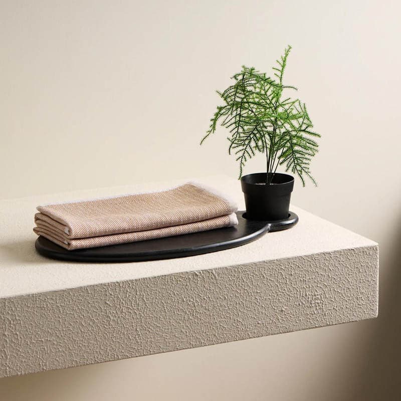 Buy Pure Eartha Bamboo Hand Towel (Tan) - Set Of Two Online in India ...