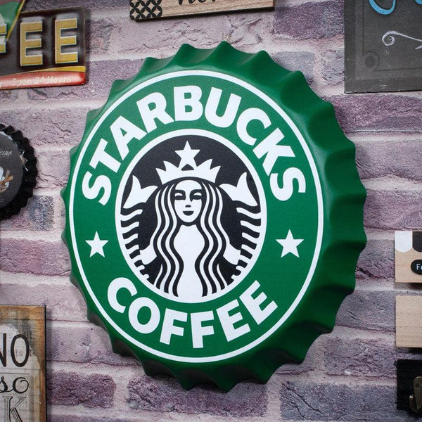 Buy Starbucks Coffee Bottle Cap Wall Accent Wall Accents from Vaaree