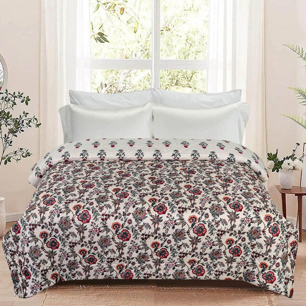 Buy Love Floral Cotton Reversible Comforter - 220 GSM Comforters & AC Quilts from Vaaree