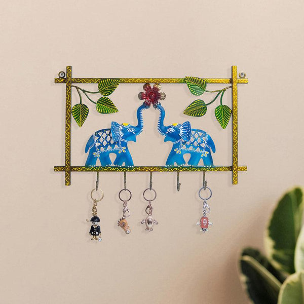 Buy Gajraja Handcrafted Keyholder - Blue Hooks & Key Holders from Vaaree