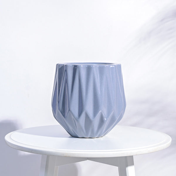 Buy Ugaoo Precious Horcrux Gray Ceramic Pot Pots & Planters from Vaaree