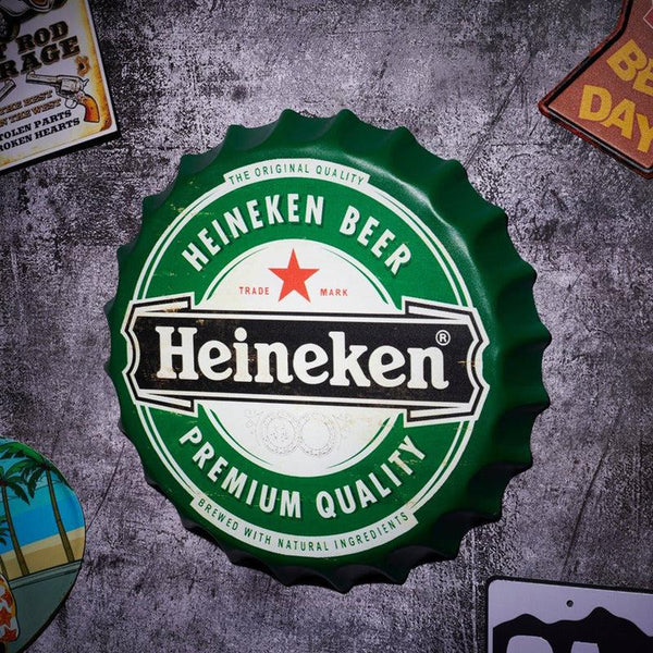 Buy Heineken Premium Beer Bottle Cap Wall Accent Wall Accents from Vaaree