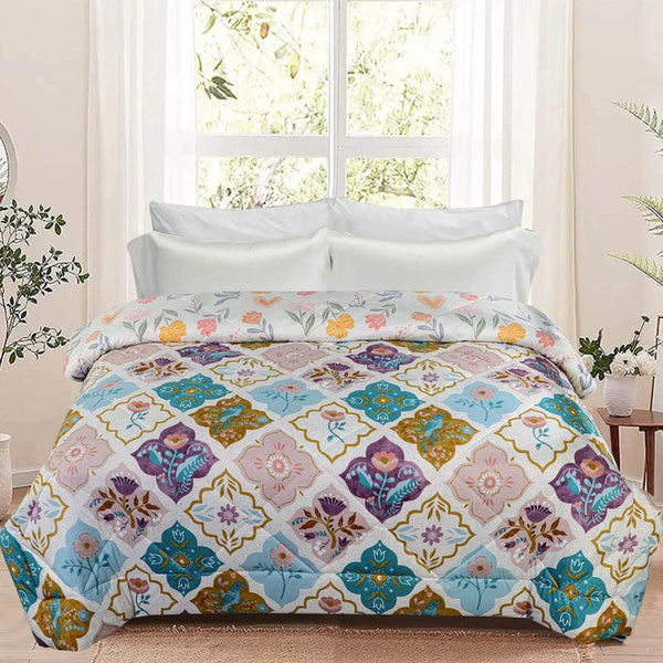 Buy Arleth Floral Cotton Reversible Comforter - 220 GSM Comforters & AC Quilts from Vaaree