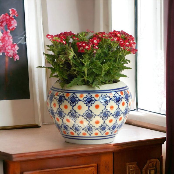 Buy Ardra Ethnic Planter - Blue Pots & Planters from Vaaree