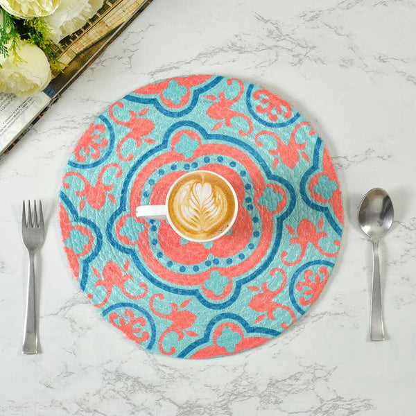 Buy Garbha Round Placemat - Set Of Six Table Mats from Vaaree