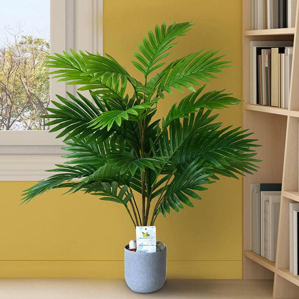 Buy Faux Everlasting Areca Palm Plant With Pot - 2.5 Feet Artificial Plants from Vaaree