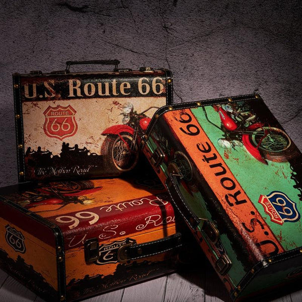 Buy U.S Route 66 Moto Storage Box - Orange Storage Box from Vaaree