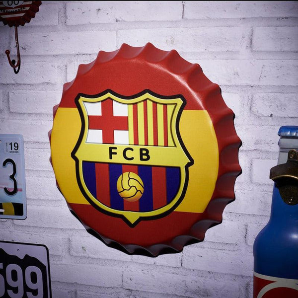 Buy Fc Barcelona Bottle Cap Wall Accent Wall Accents from Vaaree