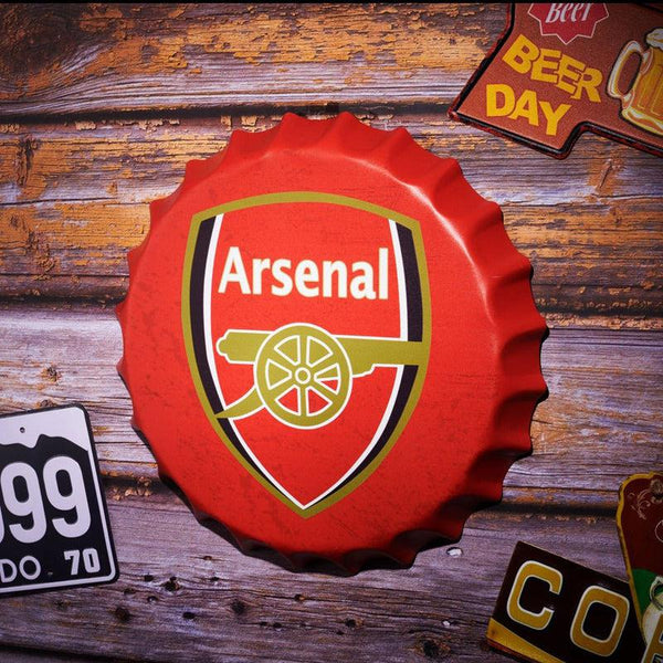 Buy Arsenal Bottle Cap Wall Accent Wall Accents from Vaaree