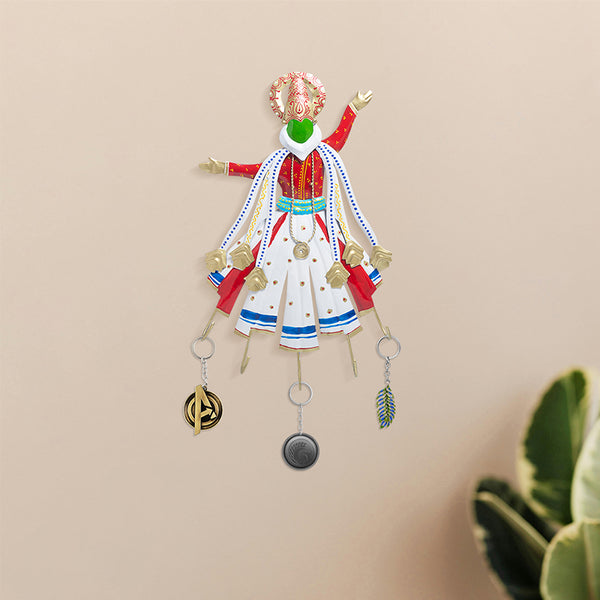 Buy Natya Niche Hand Painted Key Holder - White Hooks & Key Holders from Vaaree