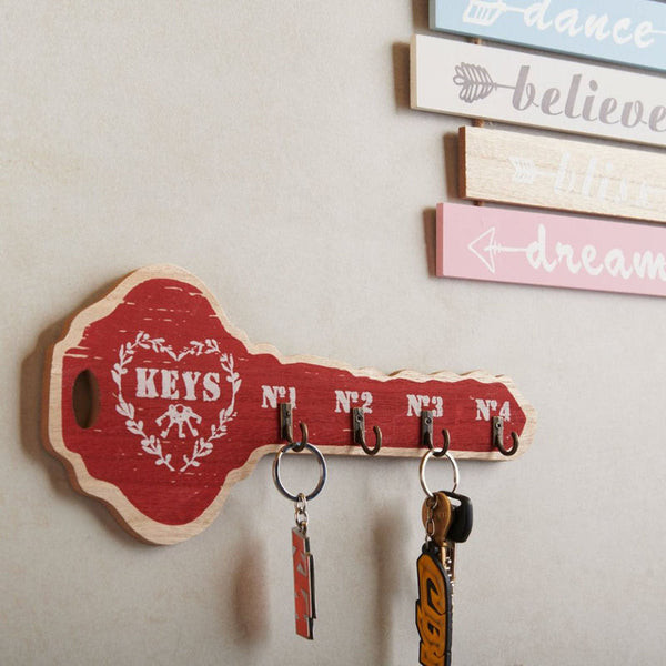 Buy House Master Key Holder - Red Hooks & Key Holders from Vaaree