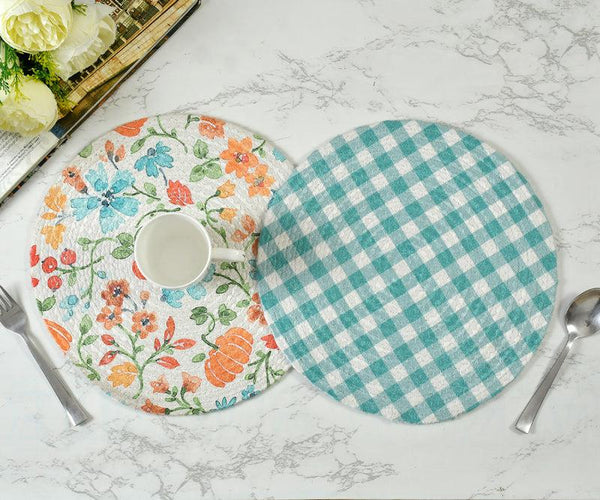 Buy Nerina Round Placemat - Set Of Two Table Mats from Vaaree