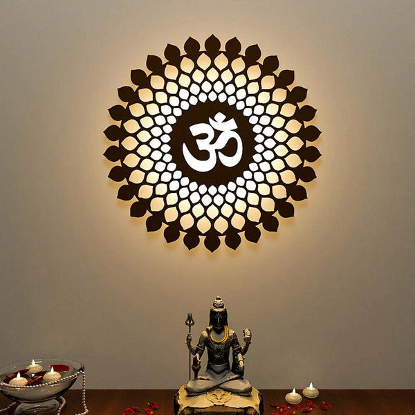 Buy Om Moksha LED Strip Light Wall Accent - Brown Wall Accents from Vaaree