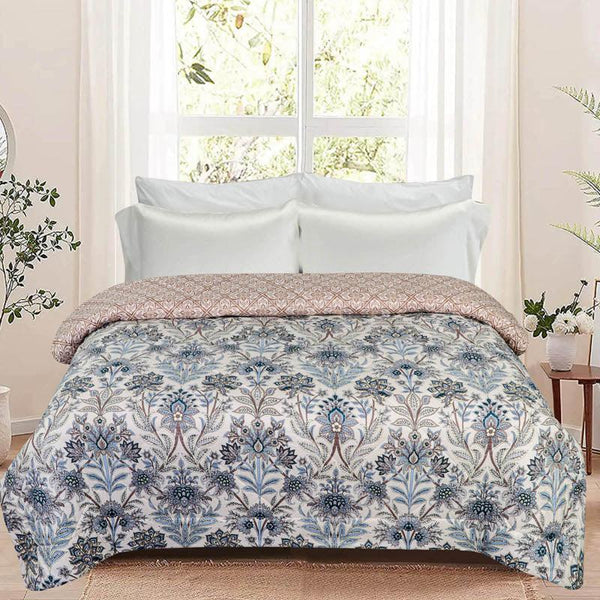 Buy Isha Floral Cotton Reversible Comforter - 220 GSM Comforters & AC Quilts from Vaaree