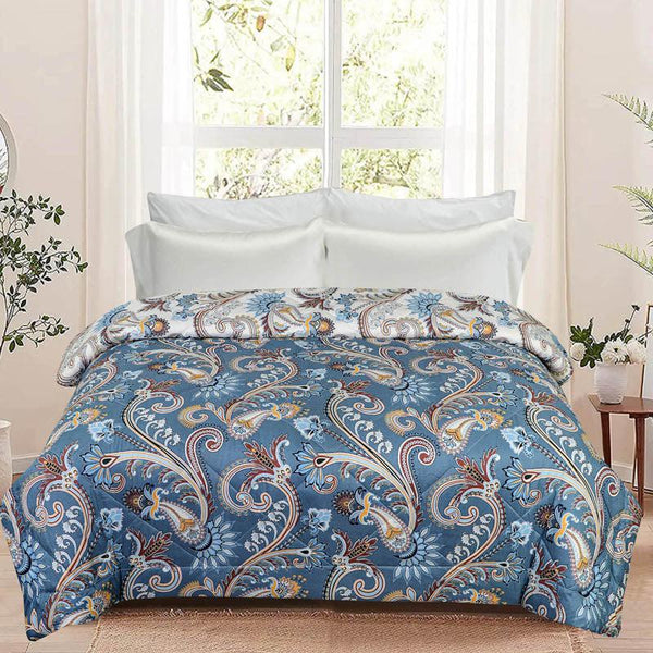 Buy Galo Floral Cotton Reversible Comforter - 220 GSM Comforters & AC Quilts from Vaaree