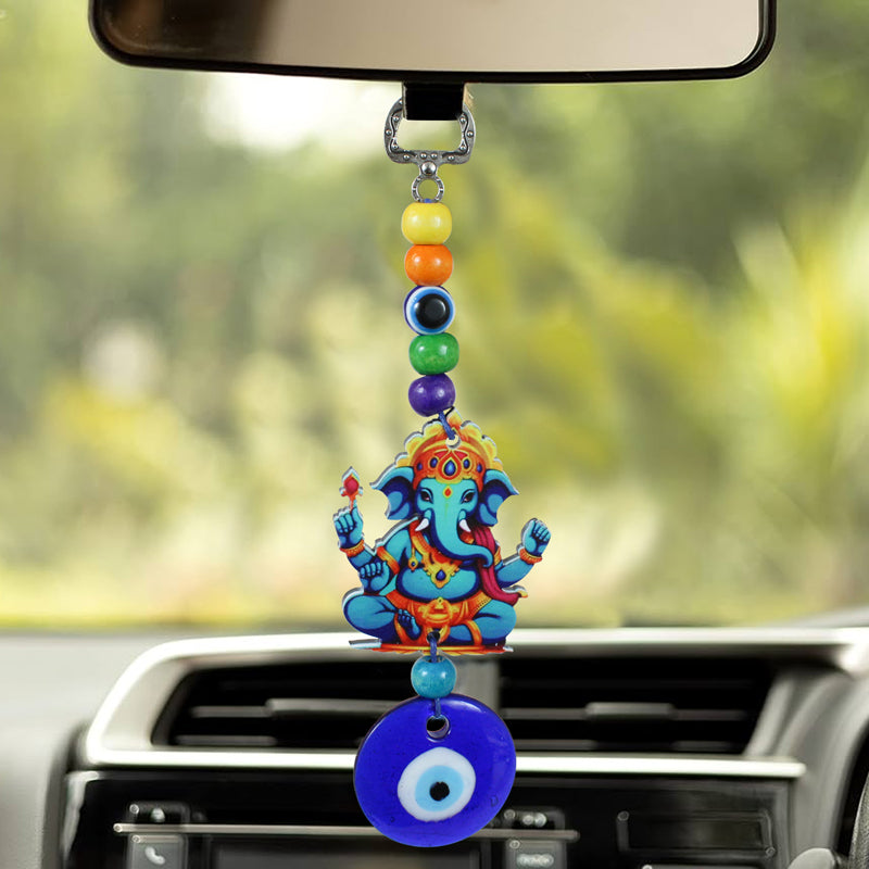 Buy Ganesha Gajendra Evil Eye Wall Hanging - Set Of Two Wall Accents from Vaaree