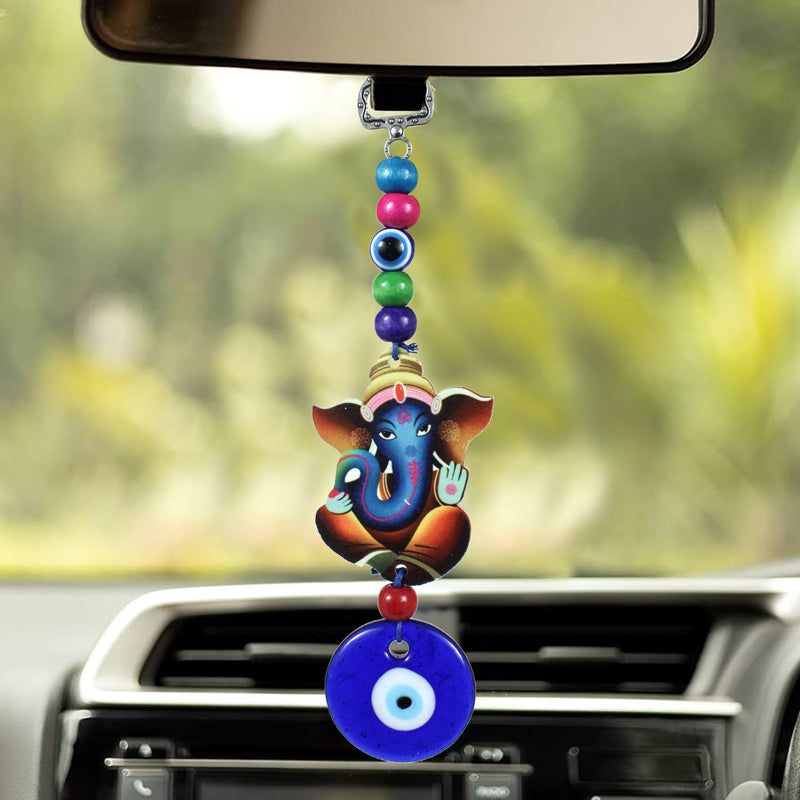 Buy Ganesha Gajendra Evil Eye Wall Hanging - Set Of Two Wall Accents from Vaaree