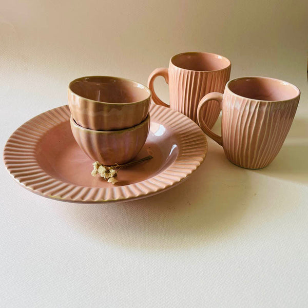 Flamina Dinner - Set Pink - Five Piece Set - 1