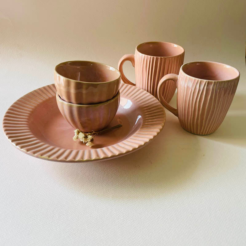 Flamina Dinner - Set Pink - Five Piece Set - 1