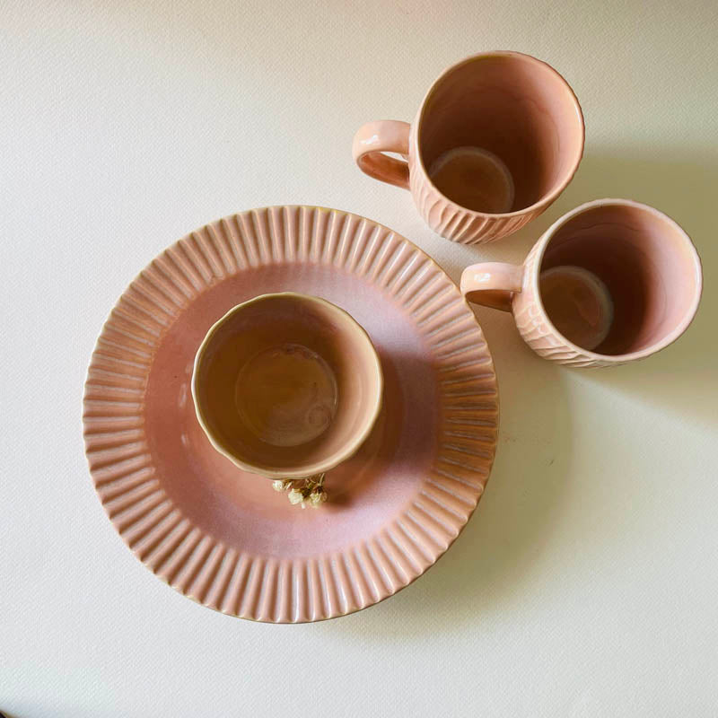 Flamina Dinner - Set Pink - Five Piece Set - 3