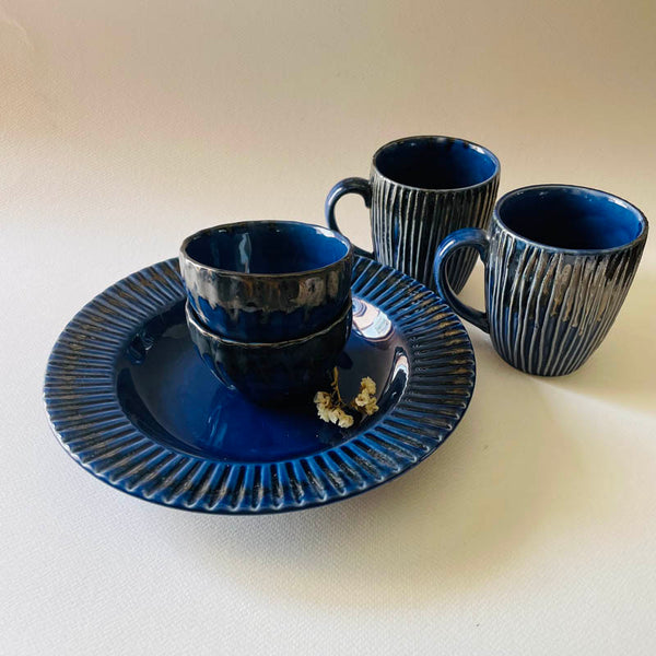 Flamina Dinner - Set Blue - Five Piece Set - 1