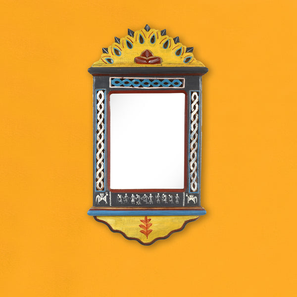 Buy Raamya Handcrafted Jharokha Mirror Wall Mirror from Vaaree