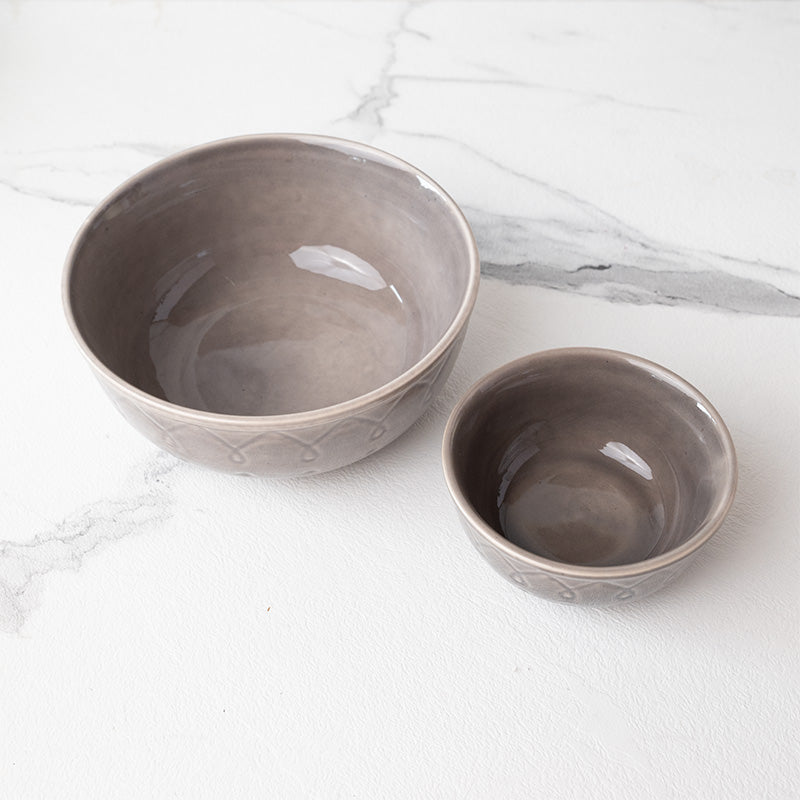 Ekta Dinnerware (Ash Grey) - Ten Piece Set - 5