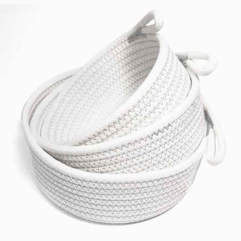 Pearly Storage Basket - Set Of Three - 2