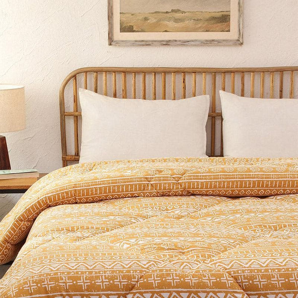 Buy Dream Drift Cotton Comforter (Yellow) - 350 GSM Comforters & AC Quilts from Vaaree