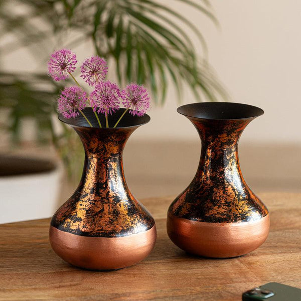 Buy Sumara Antique Handpainted Vase - Set Of Two Vase from Vaaree