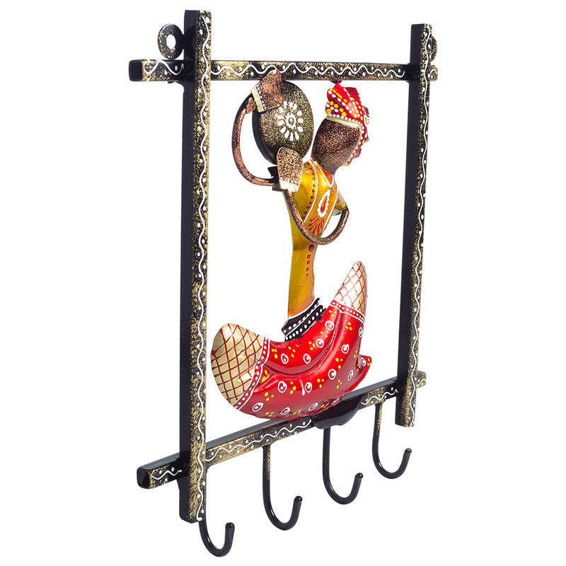 Buy Folk Symphony Handcrafted Key Holder - Red Hooks & Key Holders from Vaaree