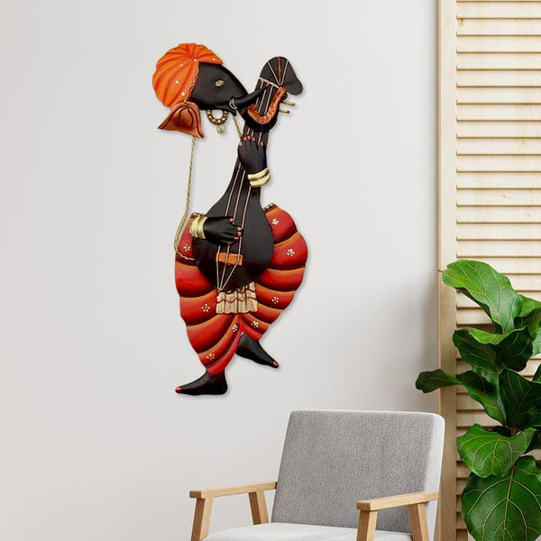 Buy Veena Ganesha Religious Wall Accent Wall Accents from Vaaree