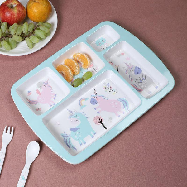 Buy Unicorn Charm Kids Dinner Plate Kids Dinner Plate from Vaaree