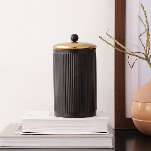 Buy Mayoz Storage Jar - Black Container from Vaaree