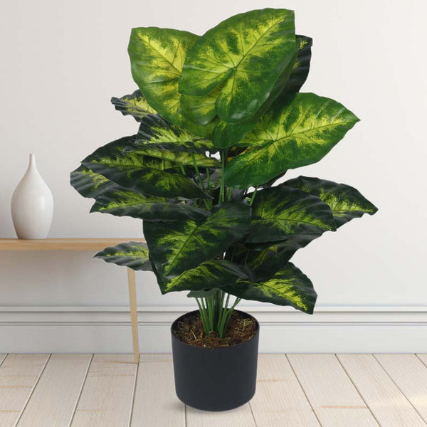 Buy Faux Lush Monstera Plant With Pot - 2.6 Feet Artificial Plants from Vaaree