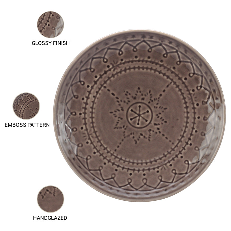 Ekta Dinnerware (Ash Grey) - Ten Piece Set - 6