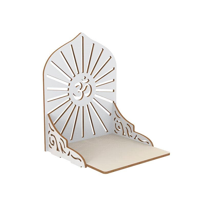 Buy Divine Sanctuary Religious Wall Shelf - White Shelves from Vaaree