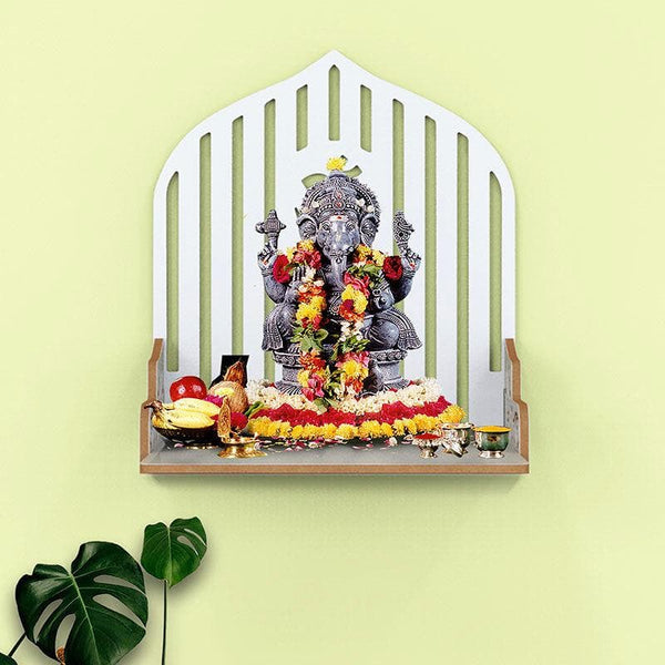 Buy Divine Doorway Religious Wall Shelf - White Shelves from Vaaree