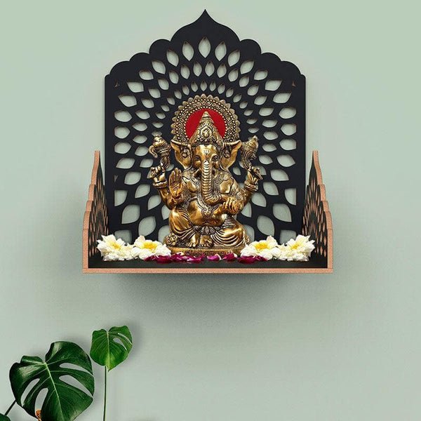 Buy Religious Jharokha Wall Handing Mandir - Black Shelves from Vaaree