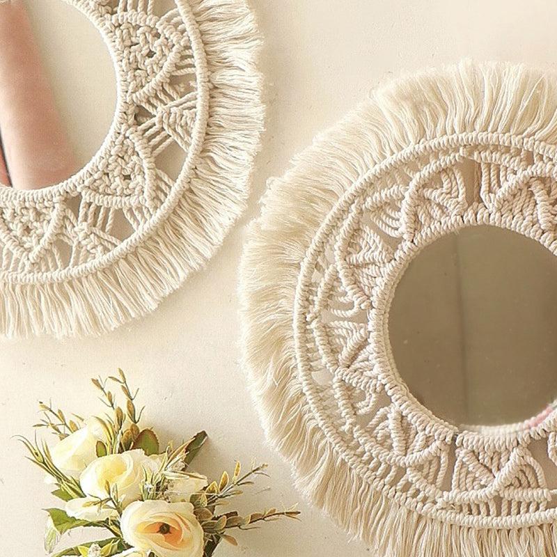 Artisan Gaze Macrame Boho Mirror - Set Of Two - 3