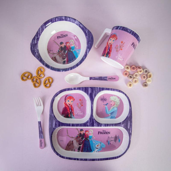 Buy Elsa World Kids Dining Set - Five Piece Set Kids Dinner Set from Vaaree