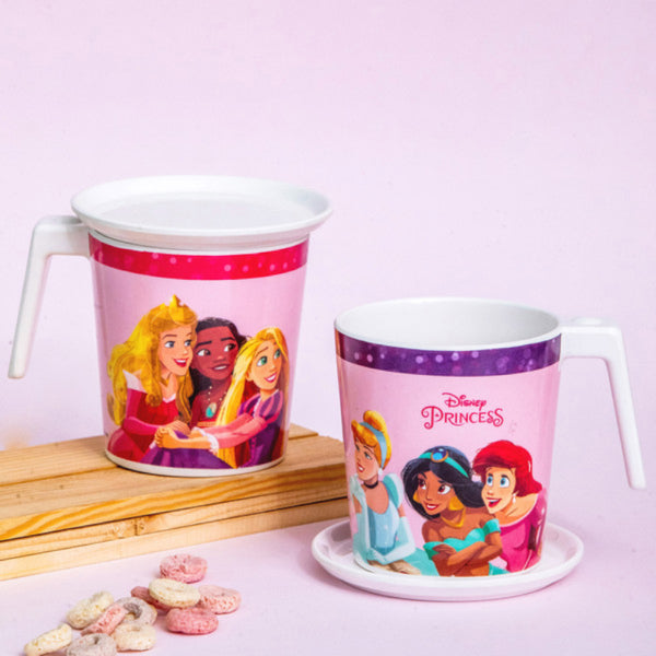 Buy Disney Beauties Kids Mug With Coaster (320 ML) - Four Piece Set Mug & Tea Cup from Vaaree