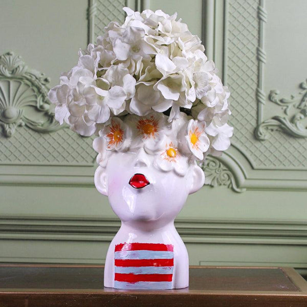 Buy Visage Spring Vase - White Vase from Vaaree