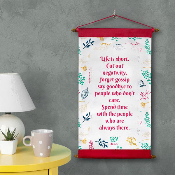 Buy Life Is Short Flora Wall Accent Wall Accents from Vaaree