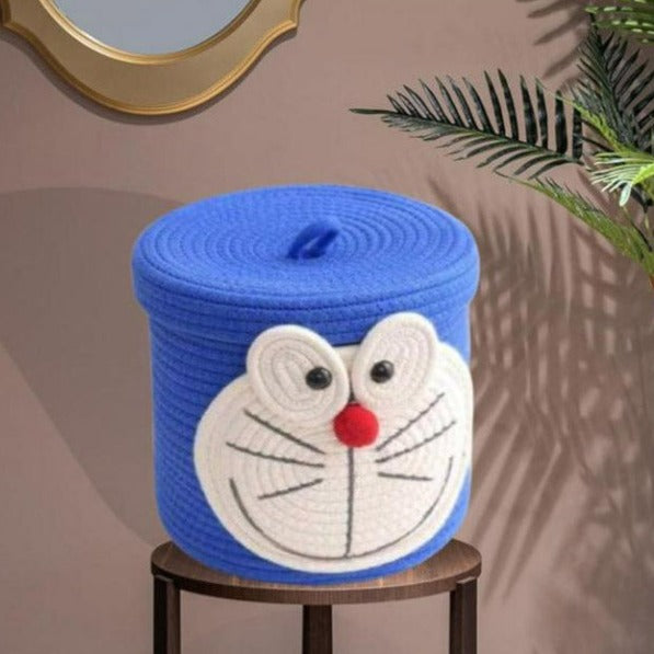 Buy Doraemon Buddy Natural Fiber Kids Storage Basket Storage Basket from Vaaree