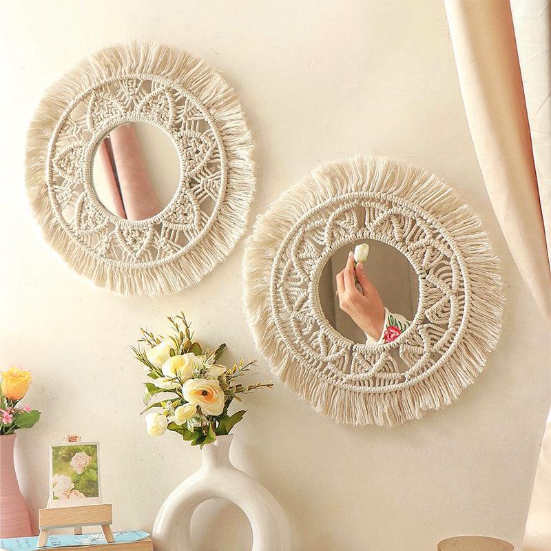 Artisan Gaze Macrame Boho Mirror - Set Of Two - 4